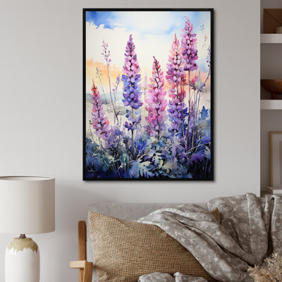 Sérénade lupin sauvage Meadow - décoration murale florale et botanique