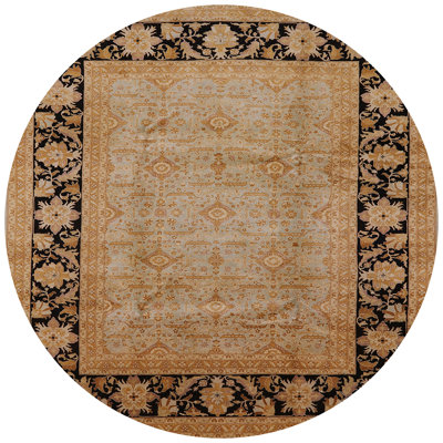 Tapis beige / bleu marine Raef