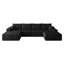 Canapé d'angle Cloud 135 avec pouf, canapé moderne et minimaliste en forme de U-439228852-439228850-439228849