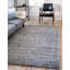 Santosha Cloud Grey Shag Rug-712693273-749810376