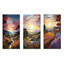 Lever de soleil campagne en Provence - ensemble d'art mural en métal campagne-577751795