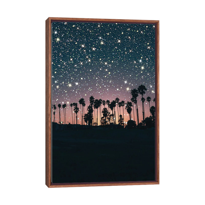Crépuscule ciel scintillant-impression d’art graphique, H 26 po x l 18 po x 1,5 po, Cadre bois classique, Pas de tapis