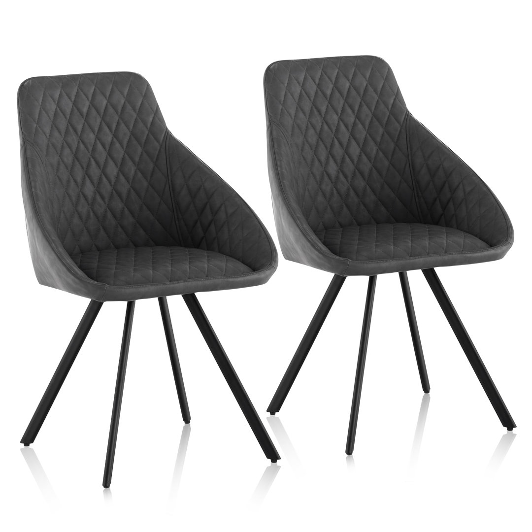 43cm H Upholstered Metal Side Chair