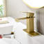 Robinet de salle de bain à un trou avec bonde escamotable et robinets de lavabo en cascade-110117911