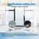 JS 60'' - W x 76'' H Single Sliding Shower Door Semi-Frameless Shower Door with 5/16" (8mm) Glass Explosion-Proof Film, Nano Easy-Clean Coating Glass 304 Stainless Steel Hardware