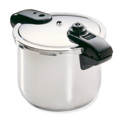 Presto 02141 6-Quart Electric Pressure Cooker, Black, Silver