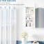 Armoire de salle de bain blanche avec miroir encastré