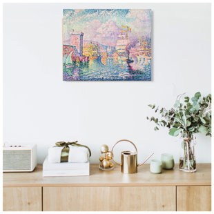 Reproduction d'art classique sur toile La Tour Rose Estampe numérique et art mural encadré de qualité musée.