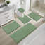Ensemble de tapis de bain en microfibre 5 pièces avec envers antidérapant-984135061