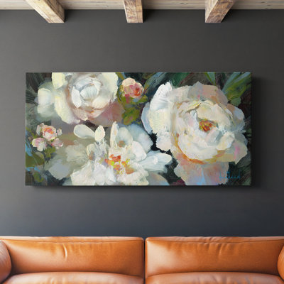 Garden Peonies Trio- Gallery Wrapped Canvas -Ready to Hang