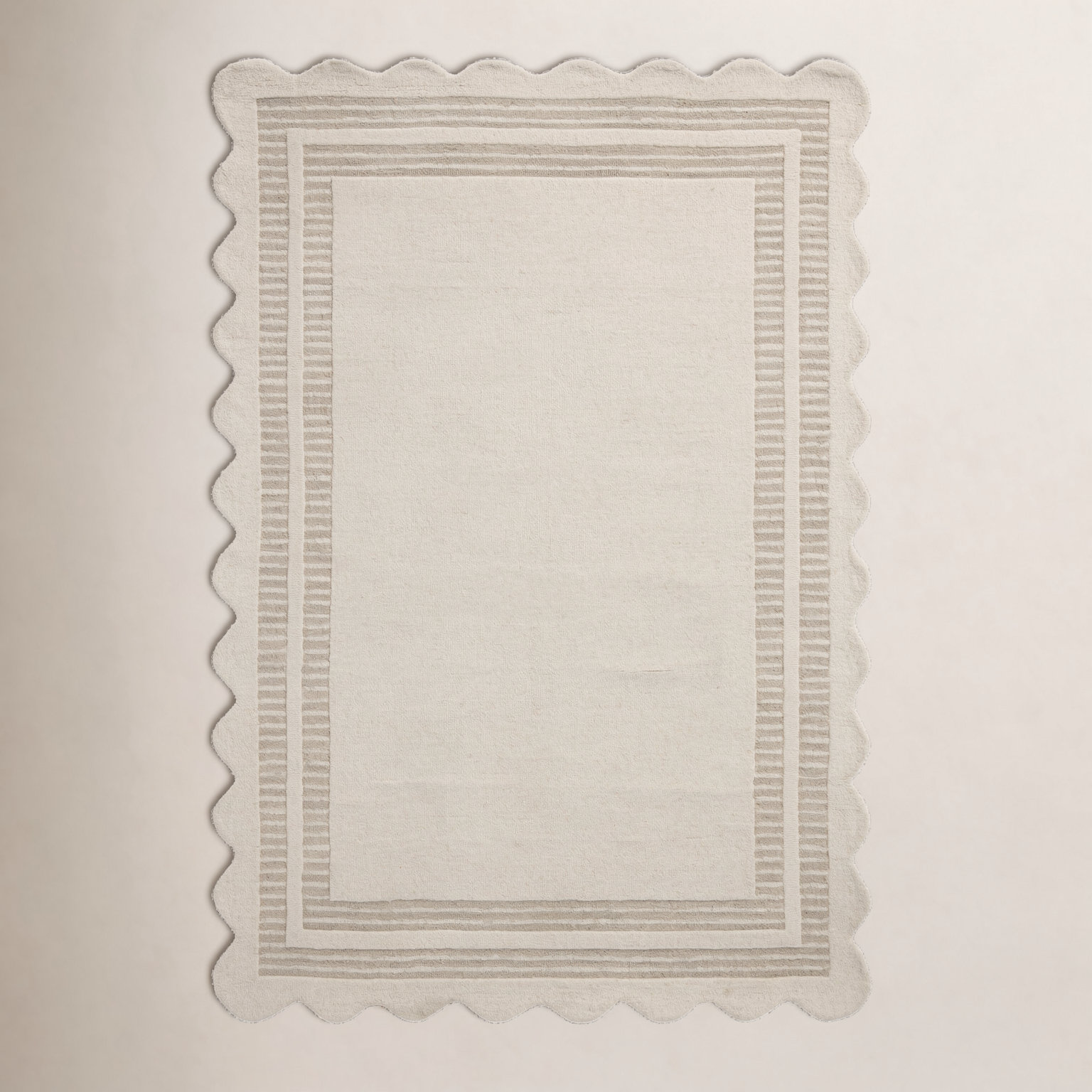 Chris Loves Julia x Loloi Scottie Geometric Rug, Rectangle 7'9" x 9'9", Ivory/Grey