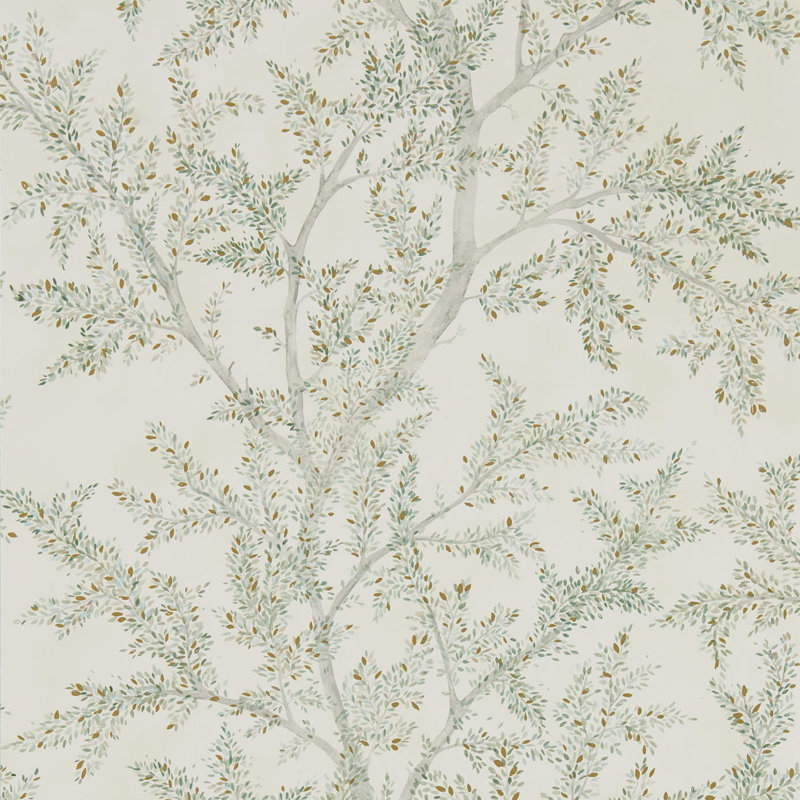 Farthing Wood Wallpaper, Sage Gray