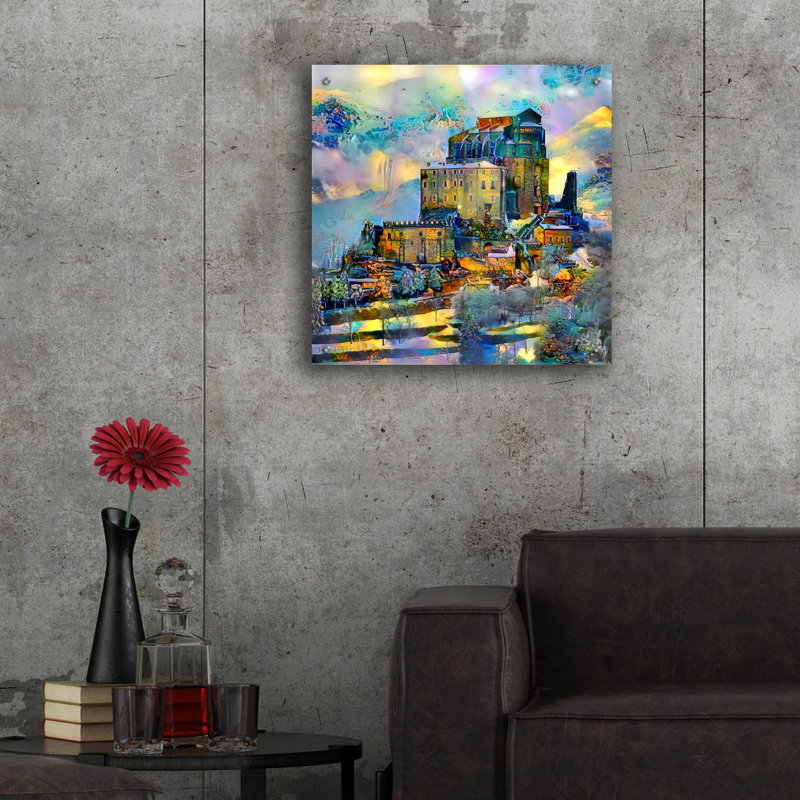 «Italie Piémont Abbazia Della Sacra Di San Michele» par Pierre Gavidia, 24 po x 24 po, H 24 po x l 24 po
