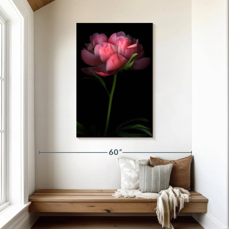 Harnek Dark Peony II, 45" H x 30" W