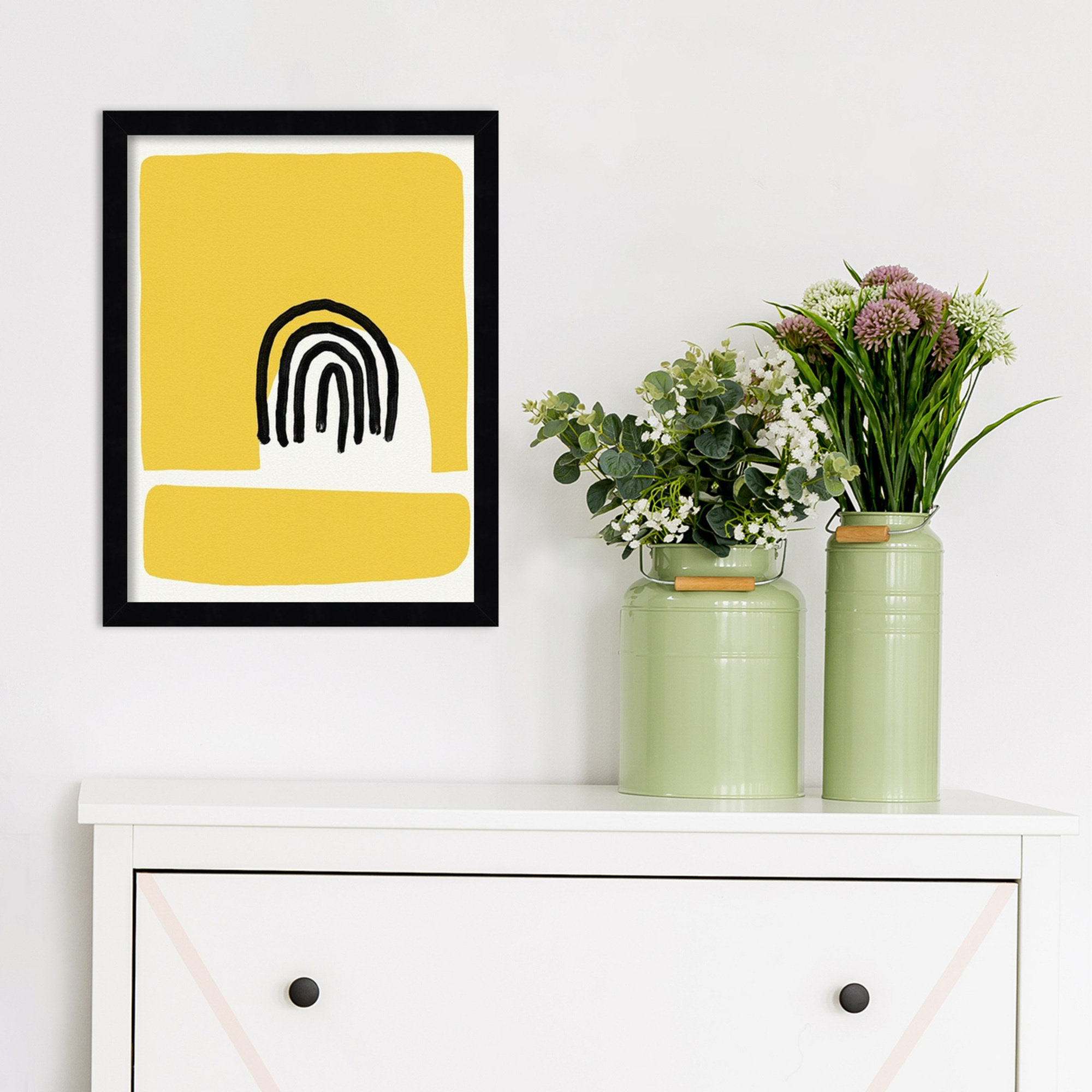 Good Vibes IV by Jacob Green, 25" H x 19" W x 1" D, Black