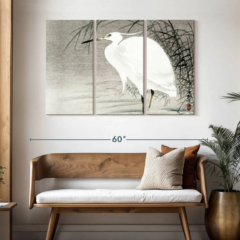 Brampt Little Egret, 32" H x 50" W