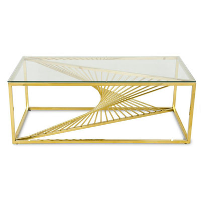 Fairhope glass coffee table