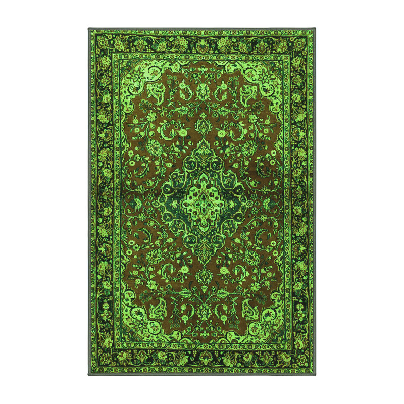 Washable Oriental Indoor Rug, Rectangle 4' x 6'