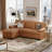 80" Wide Sleeper Sectional with Pull-Out Bed and Storage Chaise-1974455115