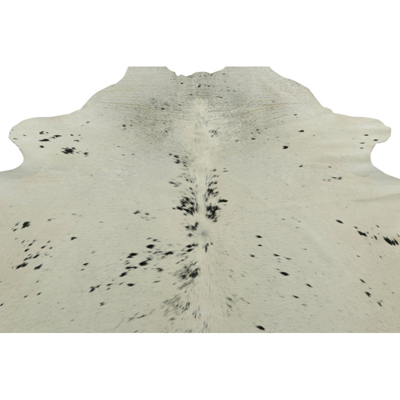 Rug & Kilim’S Extra Large Cowhide Rug In Black, White And Cream Tones