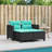 48'' Wide Rectangle Patio Sofa with Cushions-97884493