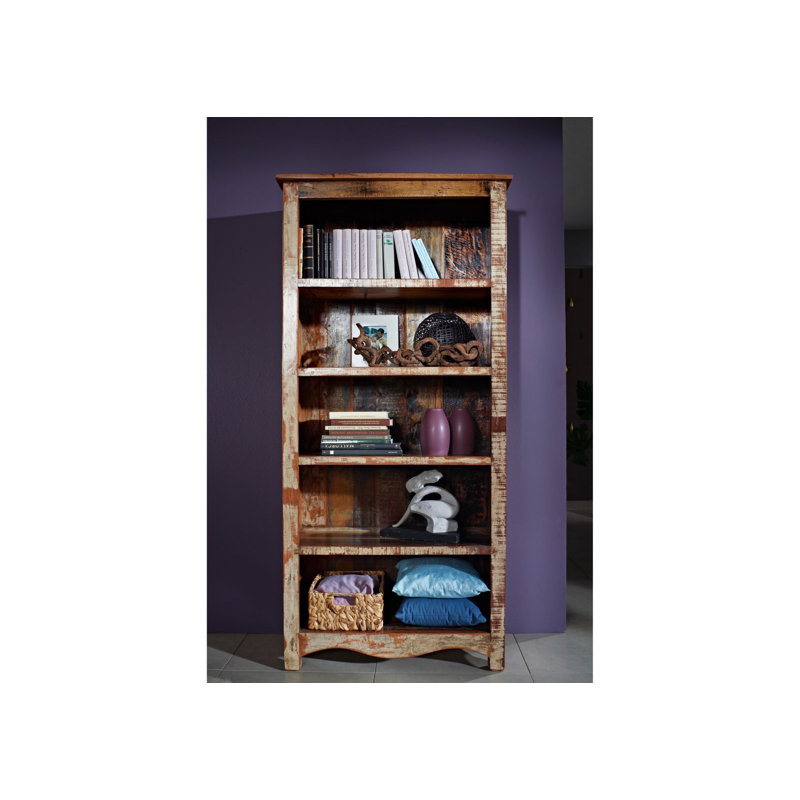 Nature Of Spirit 190cm H x 90cm W Solid Wood Standard Bookcase