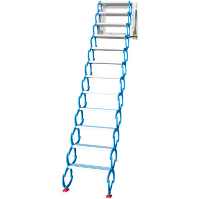 12 - Step Aluminum Folding Extension Ladder