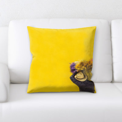 Microsuede Throw Pillow
