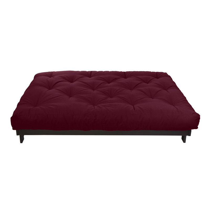 Matelas de futon en coton Boylston, Bourgogne, Double