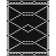 Tapis noir à motif géométrique Krantz