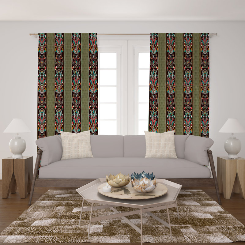 Room Darkening Curtain Pair, 40" W x 82" H