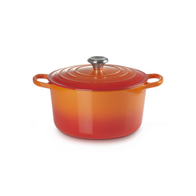 Le Creuset Signature Enameled Cast Iron Deep Round Dutch Oven 6.5 Qt., Flame