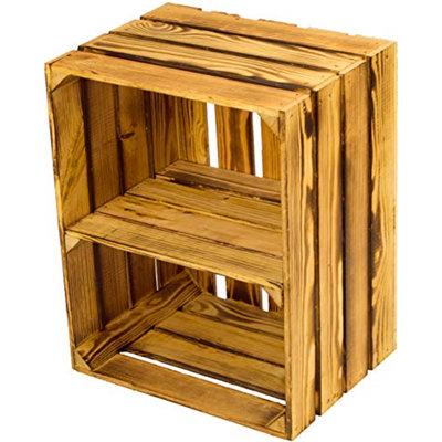 4 Pair Stackable Solid Wood Shoe Rack