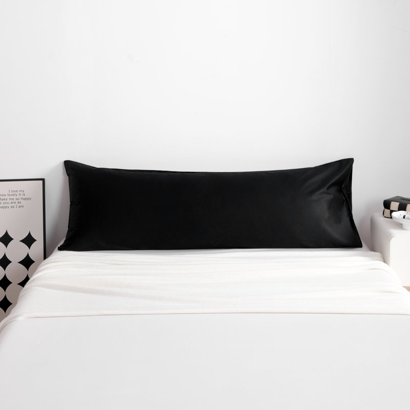 Egyptian-Quality Cotton Body Pillow Cover, 500 Thread Count Cotton Sateen Body Pillowcase with Envelope Closure, 20x54 Inches - NTBAY