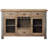 Faylen Transitional 4-Drawer Rectangular Server with Wooden Case-Leg in Maple