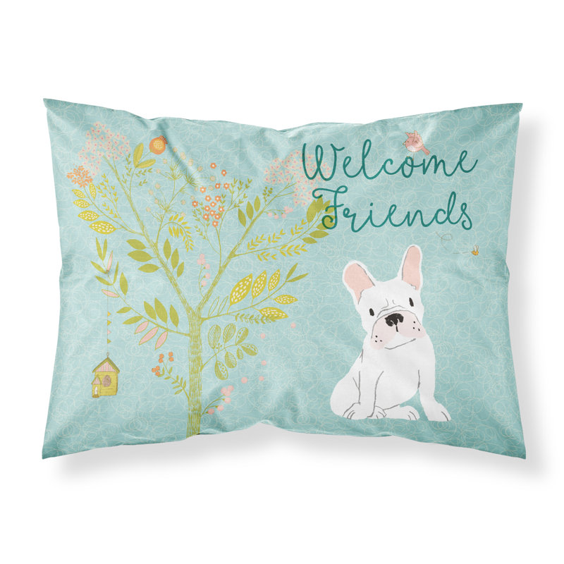 Microfiber, White French Bulldog