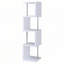 White and Chrome 4-tier Bookcase-1507397047