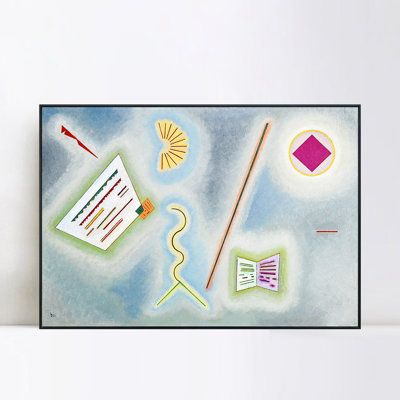 Reproduction giclée sur toile encadrée FLACHEN UND LINIEN (SURFACES ET LINES) par Wassily Kandinsky Wall Art Living Office Home Decorations