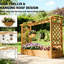 Boîte à fleurs en bois avec treillis et jardin surélevé, pour un jardinage vertical et une intimité accrue