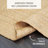 George Natural Brown Braided Jute Rug / Farmhouse Style Braided Area Rugs for Living Room-1821345751