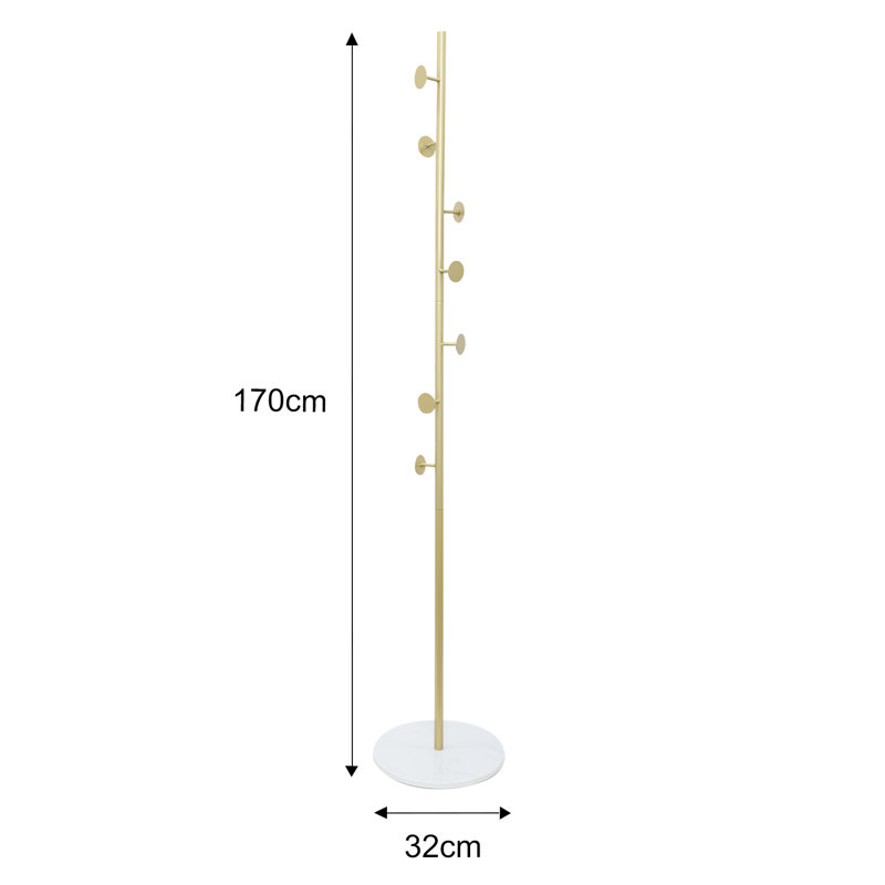 Indianapolis Freestanding 7 - Hook Coat Rack