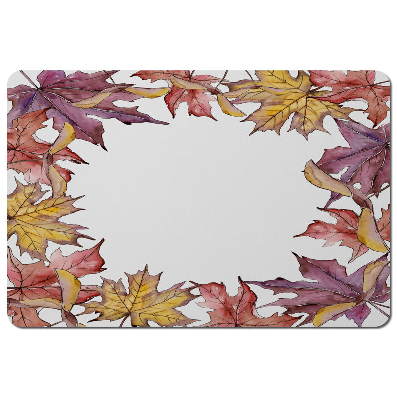 Franka Polyester, Wood Floral Rectangle Placemat