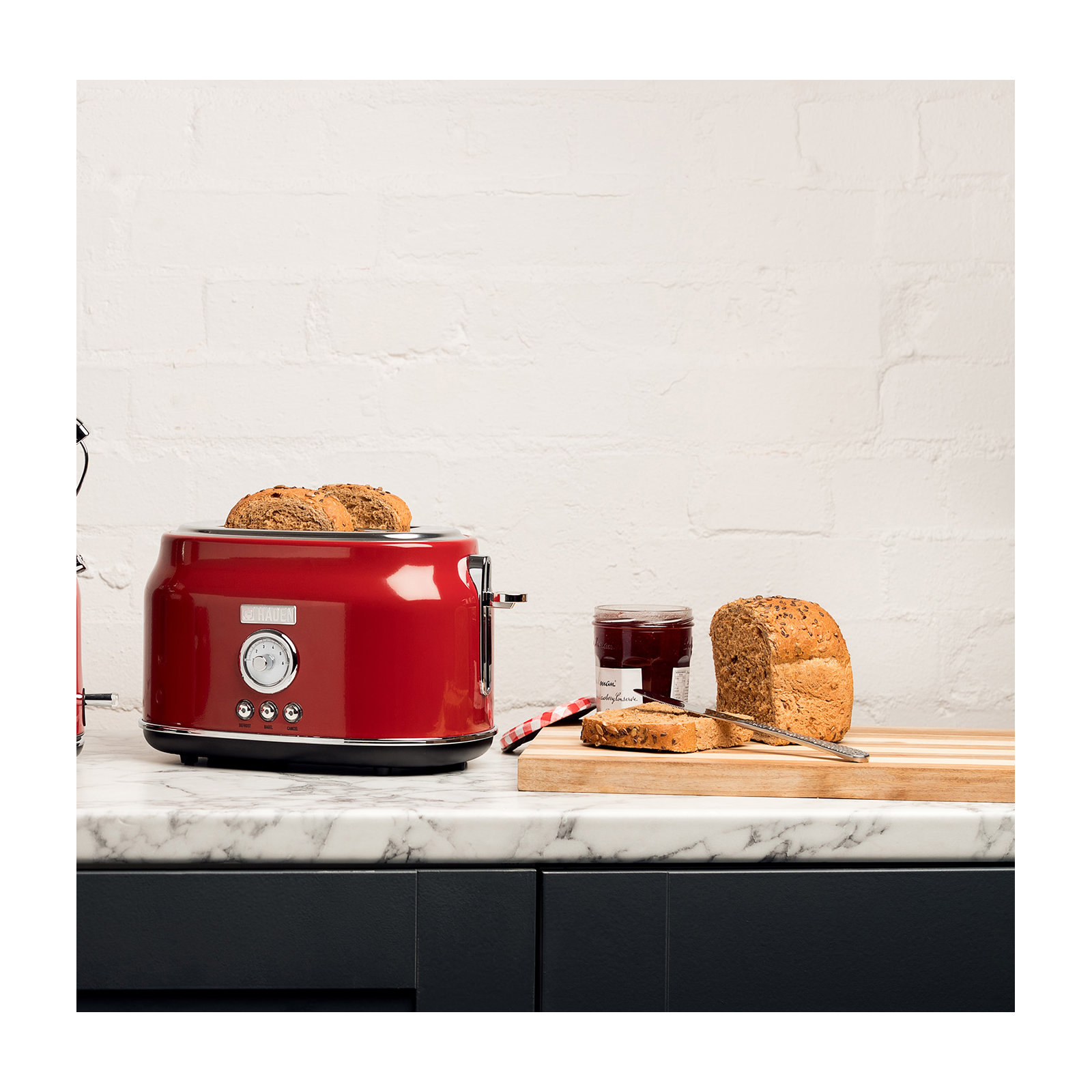 Dorset 2 - Slice Toaster, Red