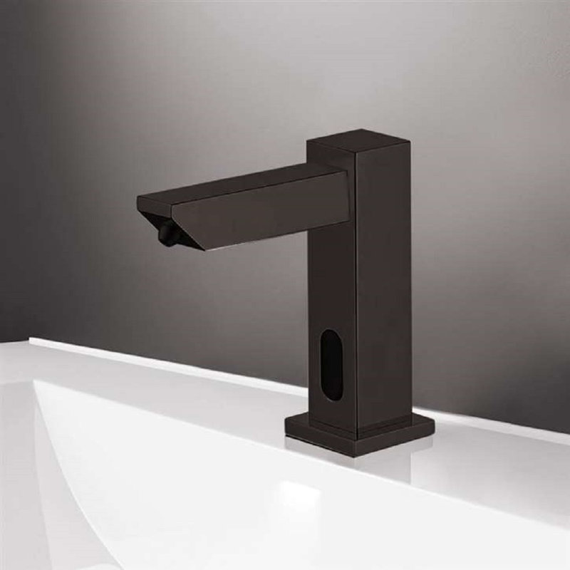 Distributeur de savon sans contact Fontana Dijon, Bronze huilé foncé