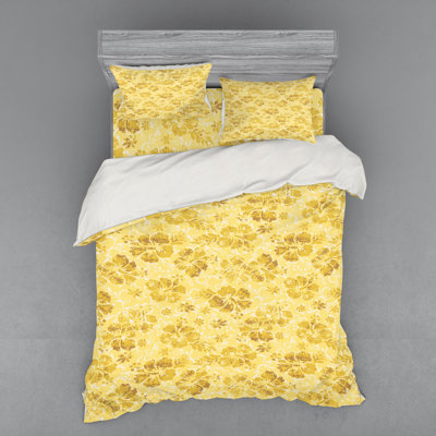 Hawaiian Coastal Floral Duvet Cover