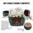 3 Pieces Ceramic Flowerpot, Modern Planter For Patio, Garden Or Windowsills-963607210