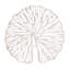 Décoration murale 20,5 "à motif de feuilles au fini blanc éclatant - art mural moderne en fer et papier-1143763205