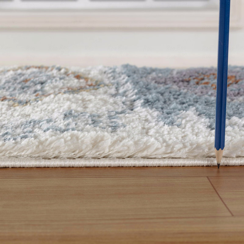 7 pi 10 po X 9 pi 10 po Tapis à poils longs, Rectangle 7 pi 10 po x 9 pi 10 po