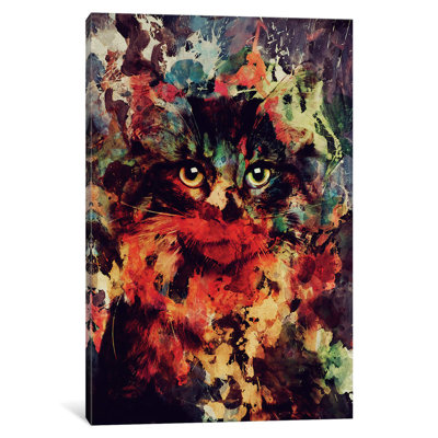 Watercolor Cat by Andreas Lie - Print on Canvas