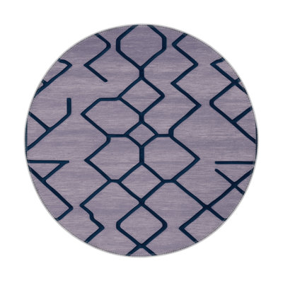 Tapis mauve intérieur et extérieur Trellis